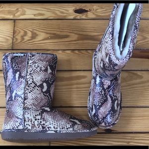 Cute Snake Print Boots